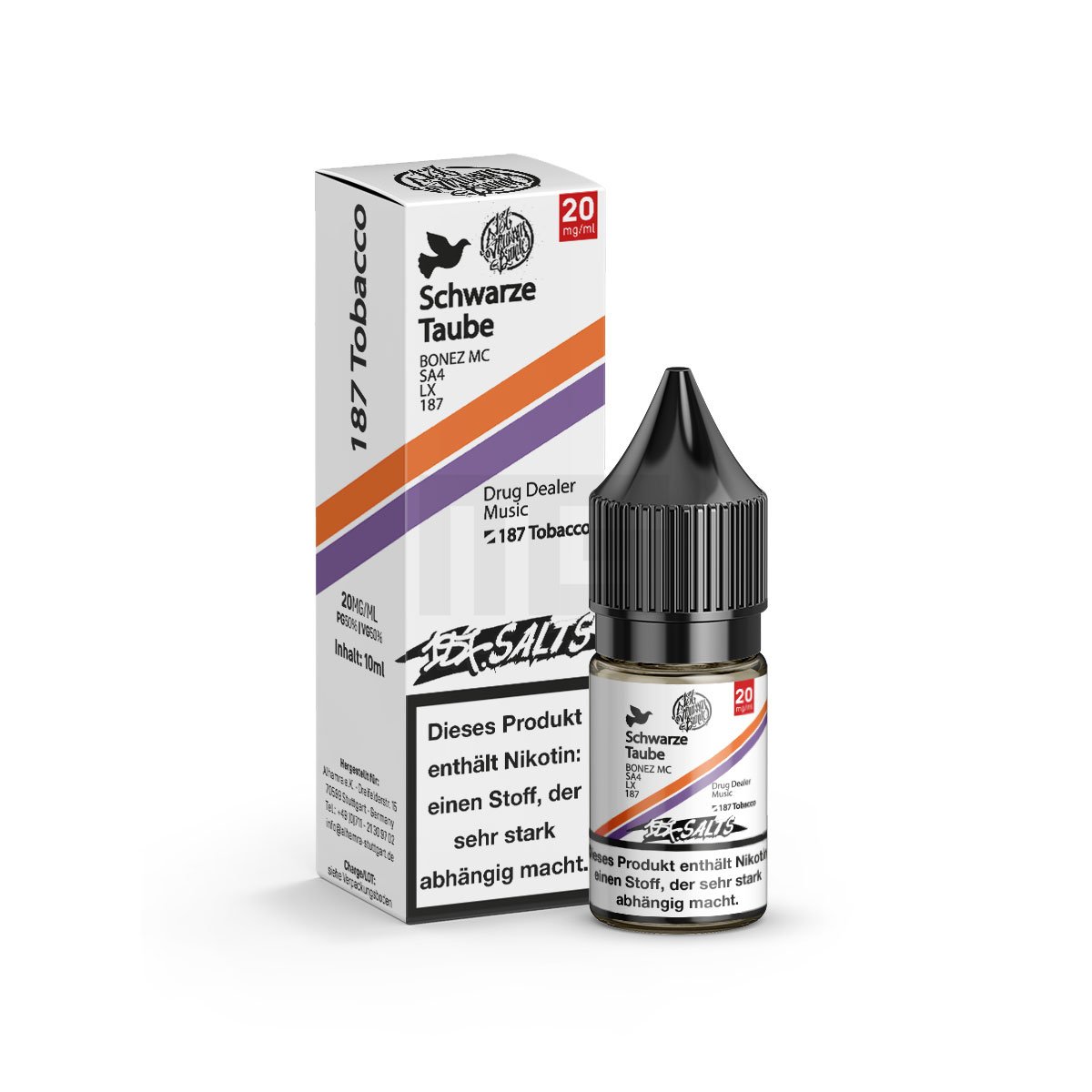 187 Salts - Schwarze Taube - 10ml - 20mg