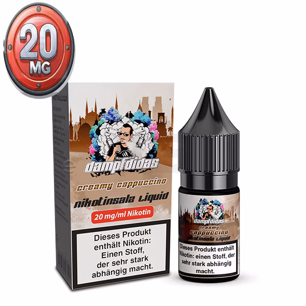Dampfdidas Creamy Cappuccino Nikotinsalz Liquid 10ml 20mg