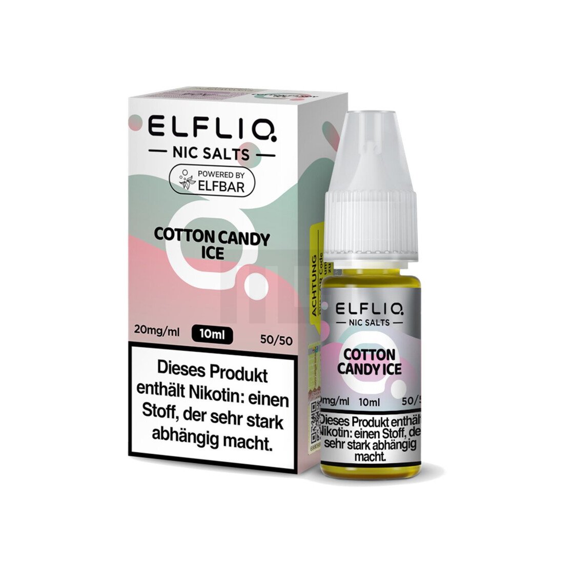 Elfbar - ElfLiq - 10ml - Cotton Candy Ice | Nikotinsalz-Stärke : 10mg