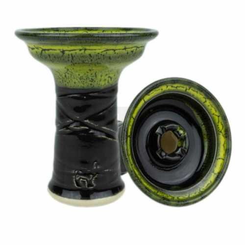 Shisha-Kopf-Phunnel-Alpaca-Bowl-LeRook-Black-Yellow-freshisha-store