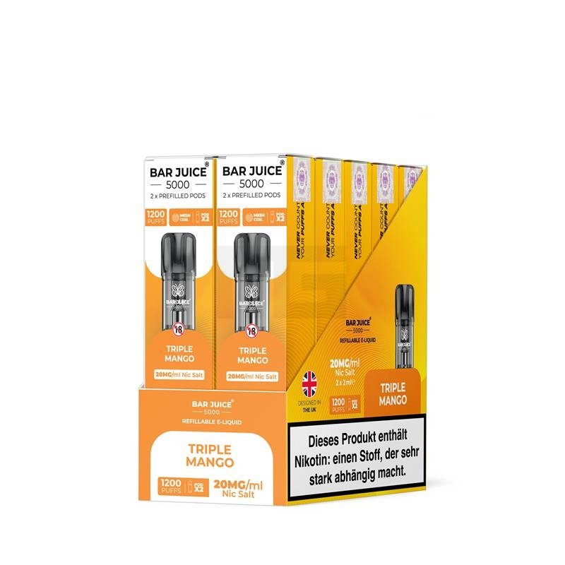 Bar Juice - Prefilled Pods - Triple Mango - 2ml - 20mg - 2er Paket