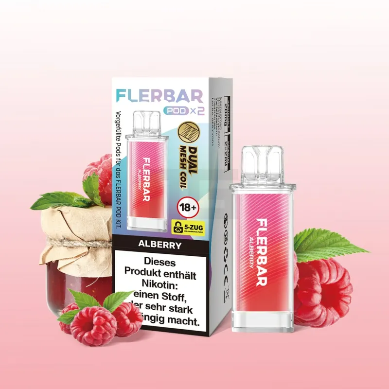 Flerbar Prefilled Pod - Alberry - 20mg - 2er Pack