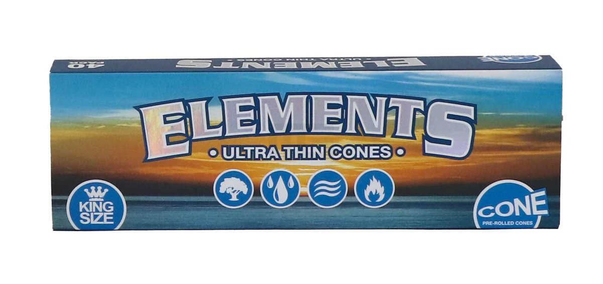 Elements Papers - Cone - King Size - 40 Stück