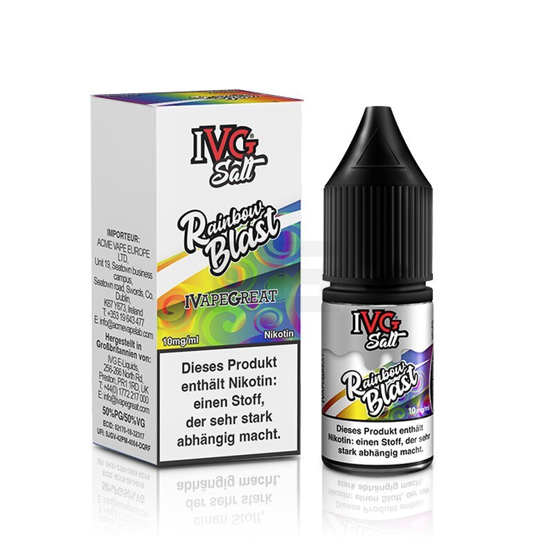 IVG - Salt - Nikotinsalz-Liquid - Rainbow Blast - 10mg - 10ml