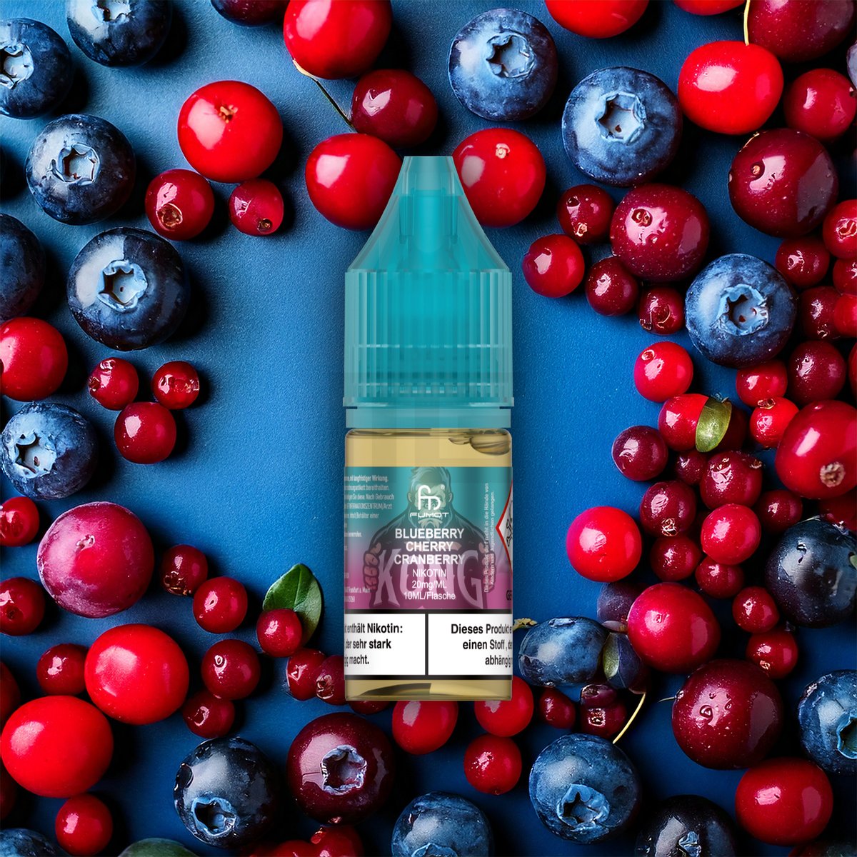 RandM - Tornado - Nikotinsalz-Liquid - 10ml - Blueberry Cherry Cranberry | Nikotinsalz-Stärke : 20mg