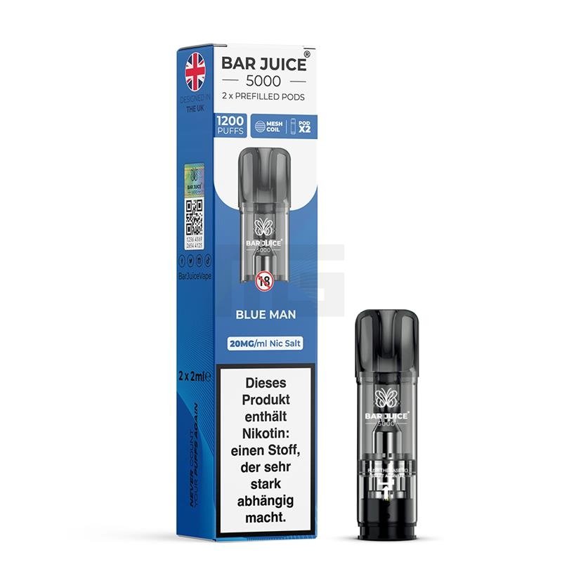 Bar Juice - Prefilled Pods - Blue Ice Pop - 2ml - 20mg - 2er Paket