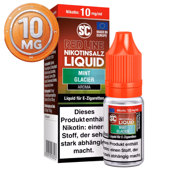 SC - Red Line - Mint Glacier - Nikotinsalz Liquid - 10ml - 10mg