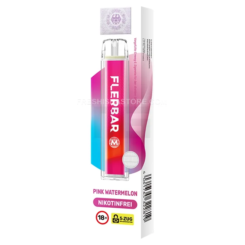 Nikotinfrei - Flerbar - Einweg E-Zigarette - Pink Watermelon - 0mg - CP