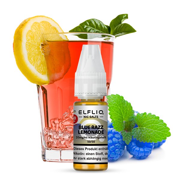 Elfbar - ElfLiq - 10ml - Blue Razz Lemonade | Nikotinsalz-Stärke : 20mg