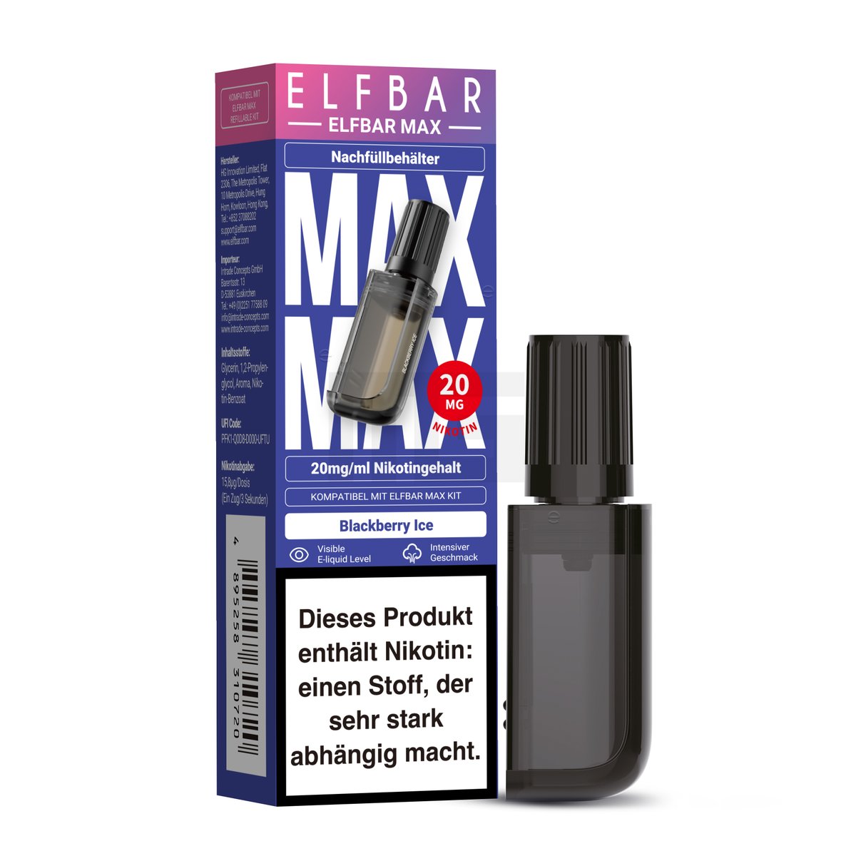 ELFBAR - MAX - Nachfülltank - CP - Blackberry Ice
