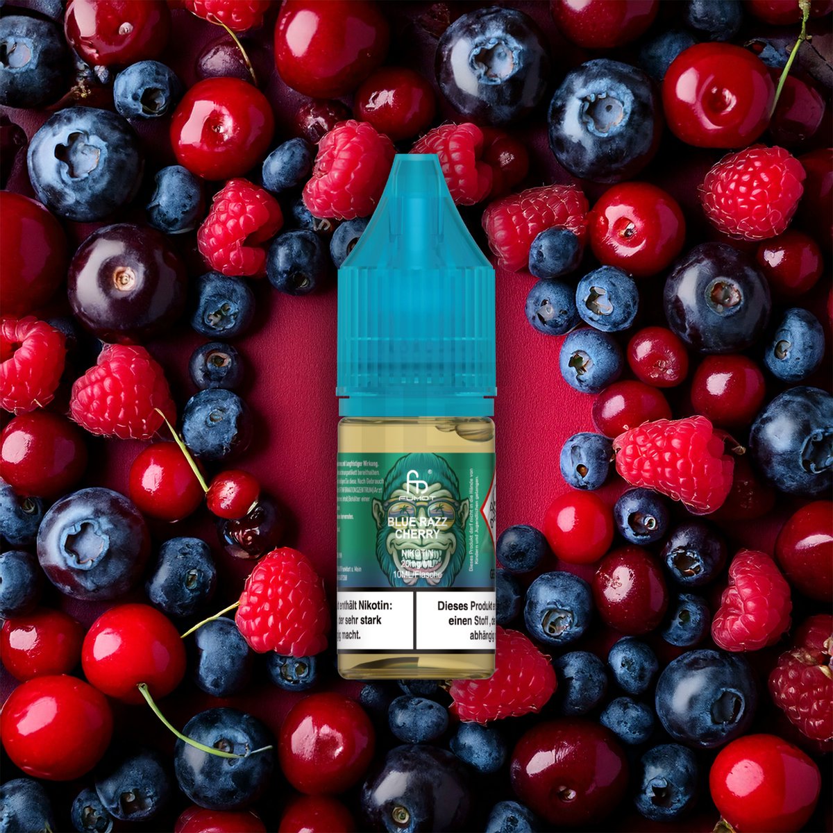 RandM - Tornado - Nikotinsalz-Liquid - 10ml - Blue Razz Cherry | Nikotinsalz-Stärke : 10mg