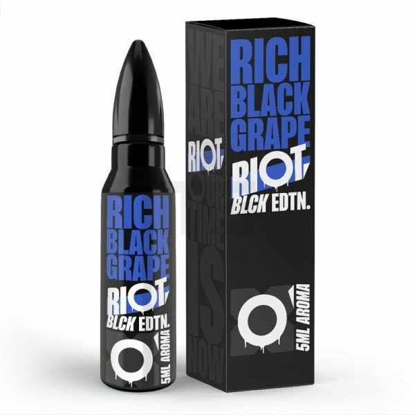 RIOT SQUAD - BLCK Edition - Rich Black Grape - 5ml Aroma - Steuerbanderole