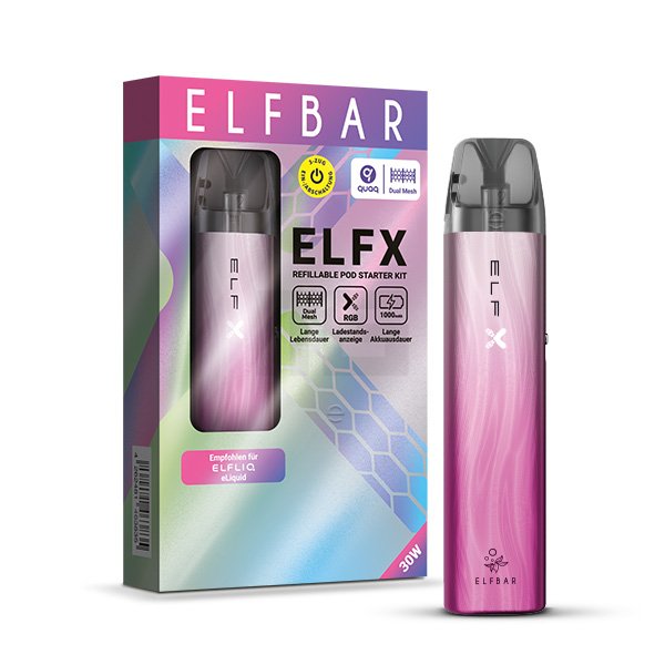 Elfbar - ELFX - Pod Kit - Silver Pink - CP