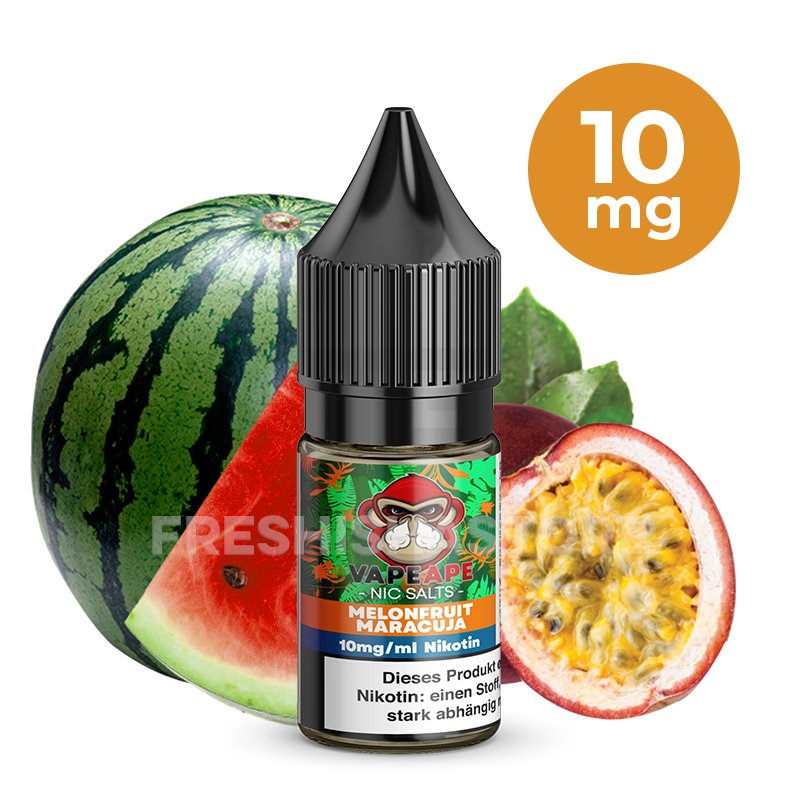 VapeApe - Melonfruit Maracuja - Nikotinsalz-Liquid - 10ml - 10mg