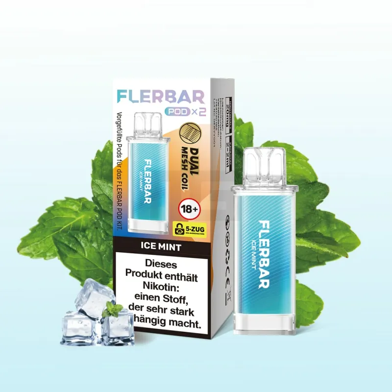 Flerbar Prefilled Pod - Ice Mint - 20mg - 2er Pack