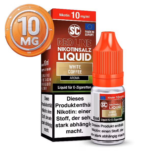 SC - Red Line - White Coffee - Nikotinsalz Liquid - 10ml - 10mg