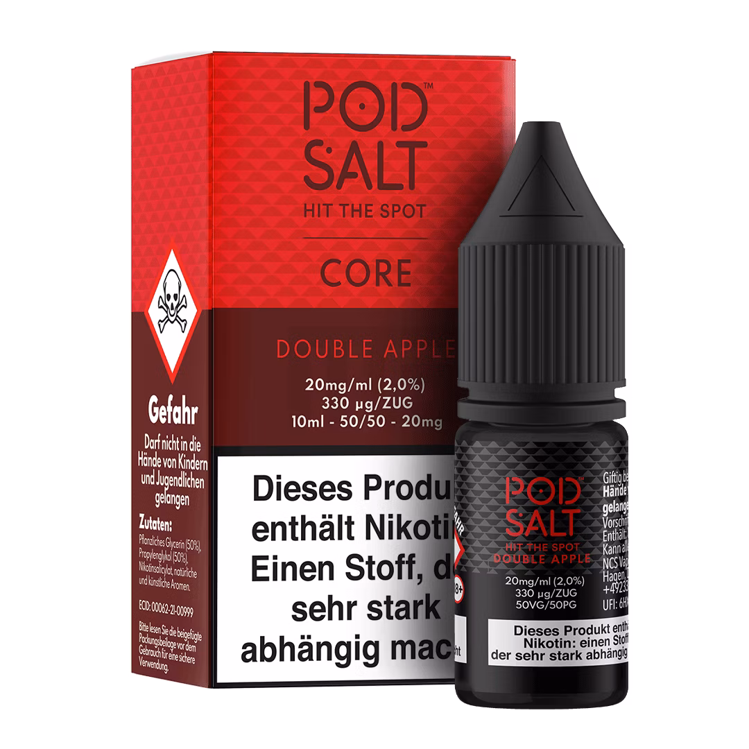 Pod Salt - Core - Double Apple - Nikotinsalz-Liquid - 10ml - 20mg