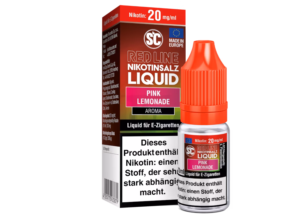 SC Red Line - Nikotinsalzliquid - 10ml - 20mg - Pink Lemonade SC Red Line - Nikotinsalzliquid - 10ml - 20mg - Pink Lemonade