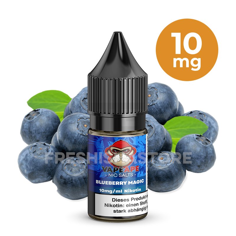 VapeApe - Blueberry Magic - Nikotinsalz-Liquid - 10ml - 10mg