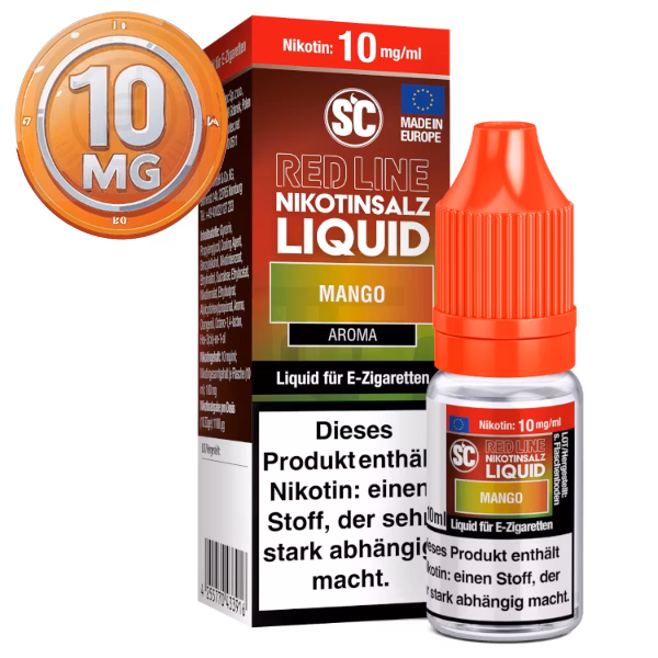 SC - Red Line - Mango - Nikotinsalz Liquid - 10ml - 10mg