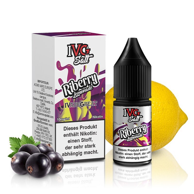 IVG - Salt - Nikotinsalz-Liquid - Riberry Lemonade - 20mg - 10ml