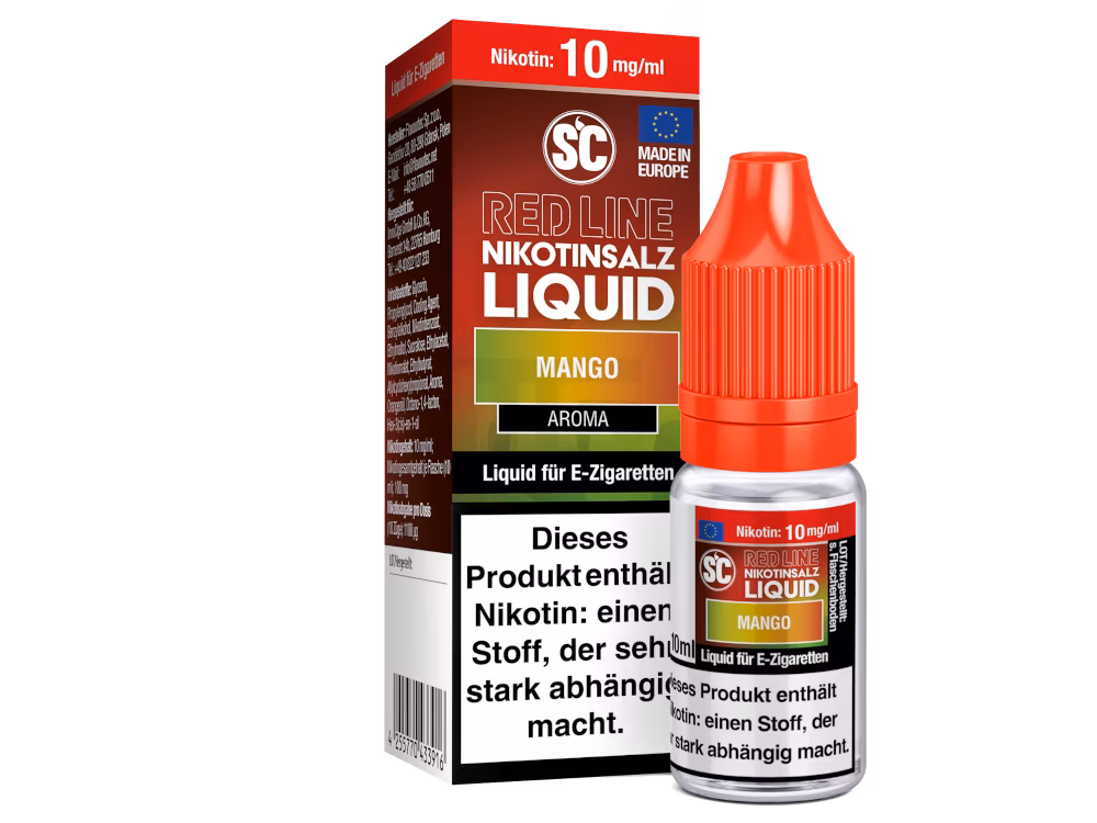 SC Red Line - Nikotinsalzliquid - 10ml - 10mg - Mango SC Red Line - Nikotinsalzliquid - 10ml - 10mg - Mango