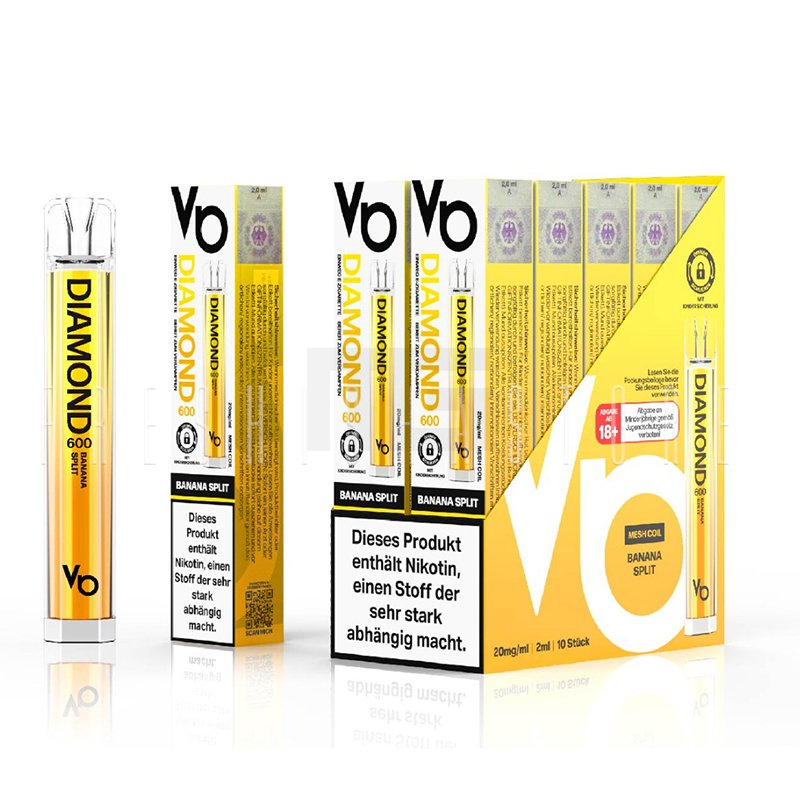 Vapes Bars - Diamond 600 - Einweg E-Ziagrette - Banana Split