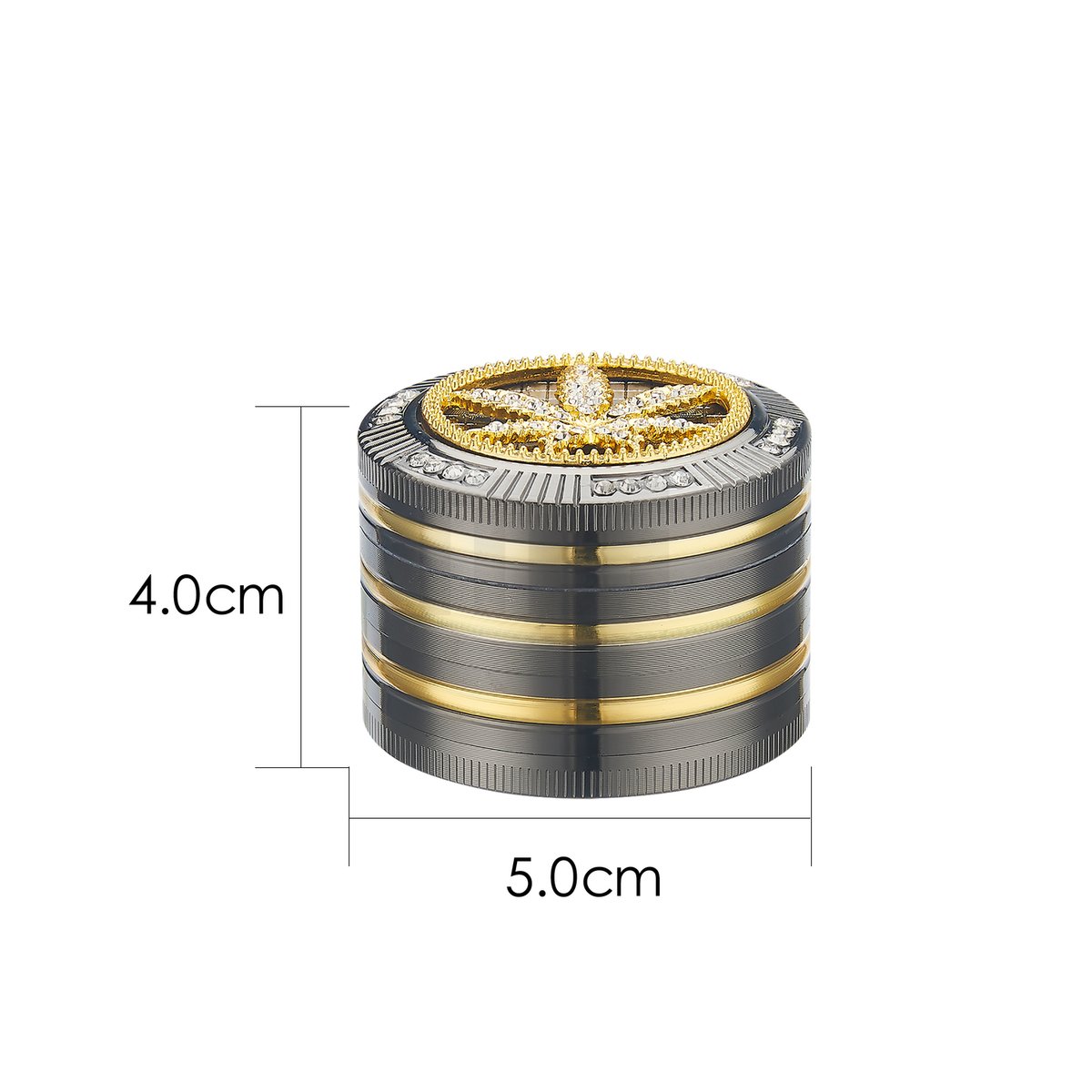 CHAMP HIGH - BLING BLING LEAF - Grinder 50mm - 4-teilig
