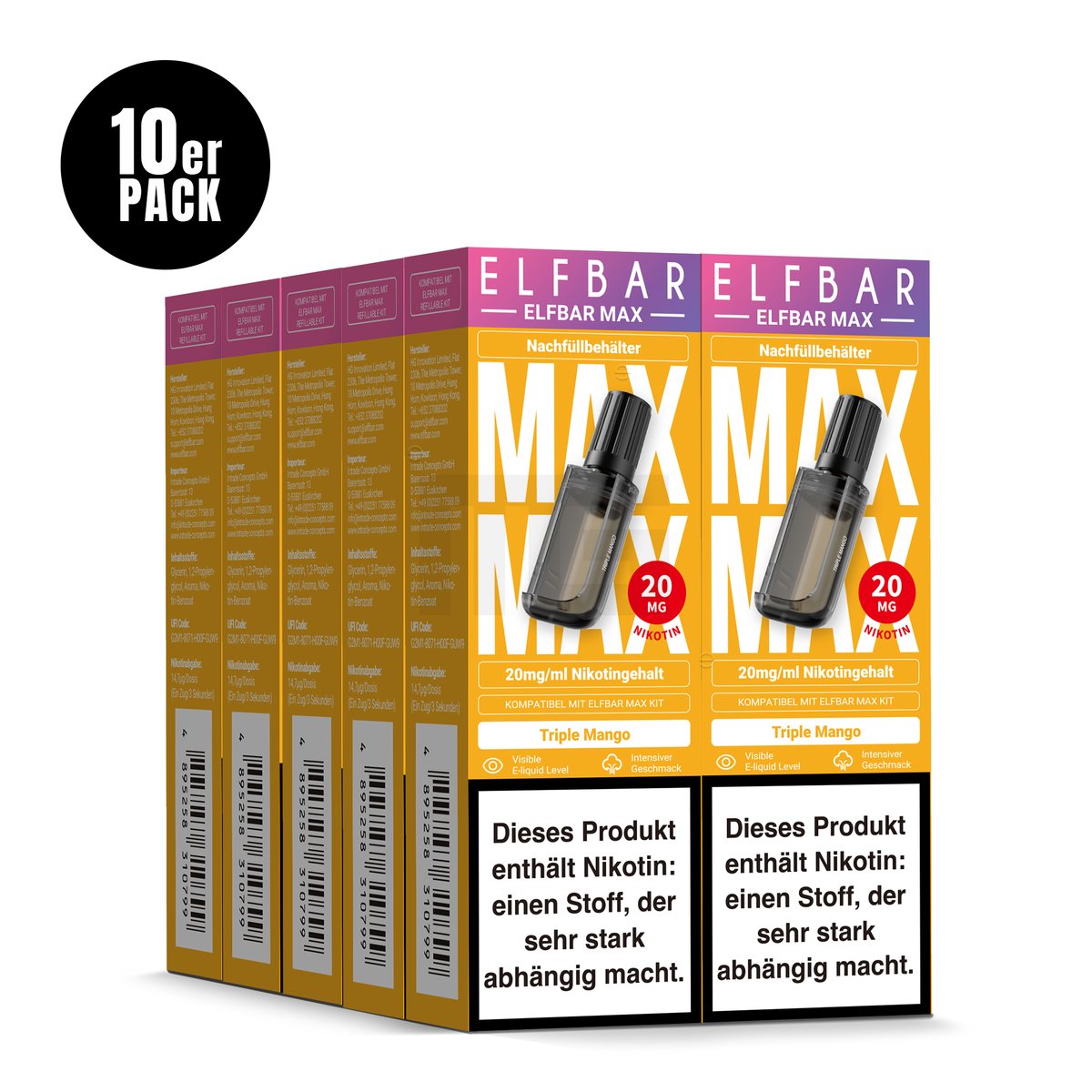 ELFBAR - MAX - Nachfülltank - CP - Triple Mango