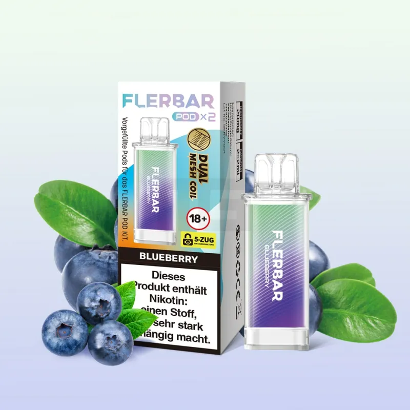 Flerbar Prefilled Pod - Blueberry - 20mg - 2er Pack