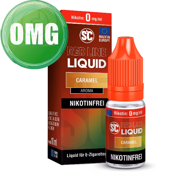 SC - Red Line - Caramel - Nikotinsalz Liquid - 10ml - 0mg