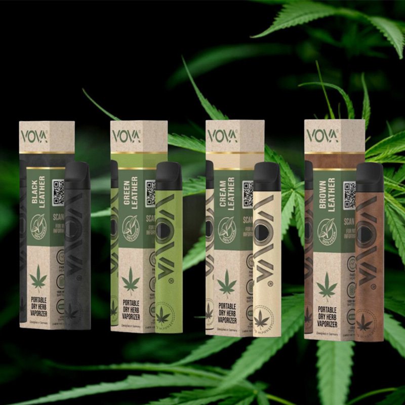 VOVA - Vaporizer - Green Leather