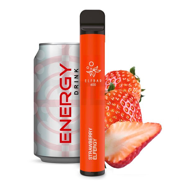 Elf Bar 600 - Strawberry Elfergy, Beere, Obst, Produzieren, Erdbeere, Können