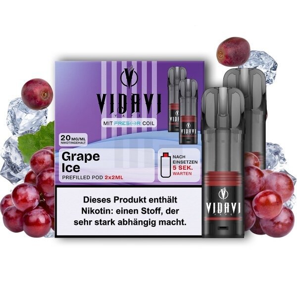 VIDAVI - Prefilled Pod - 2ml - 2er Pack - Grape Ice
