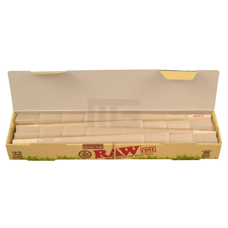 RAW - Cones - Organic - King Size - 109mm - pre-rolled - 32 Stück