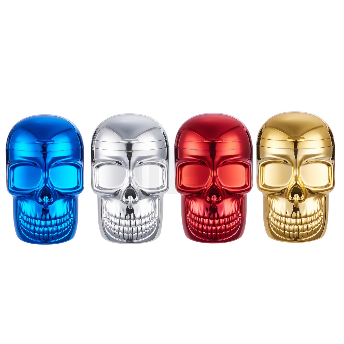 CHAMP HIGH - Skull Aschenbecher mit LED - 12 cm - Gold