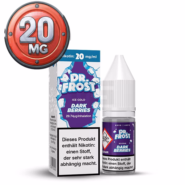 Dr. Frost - Ice Cold Cold Dark Berries Nikotinsalz Liquid 10ml 20mg