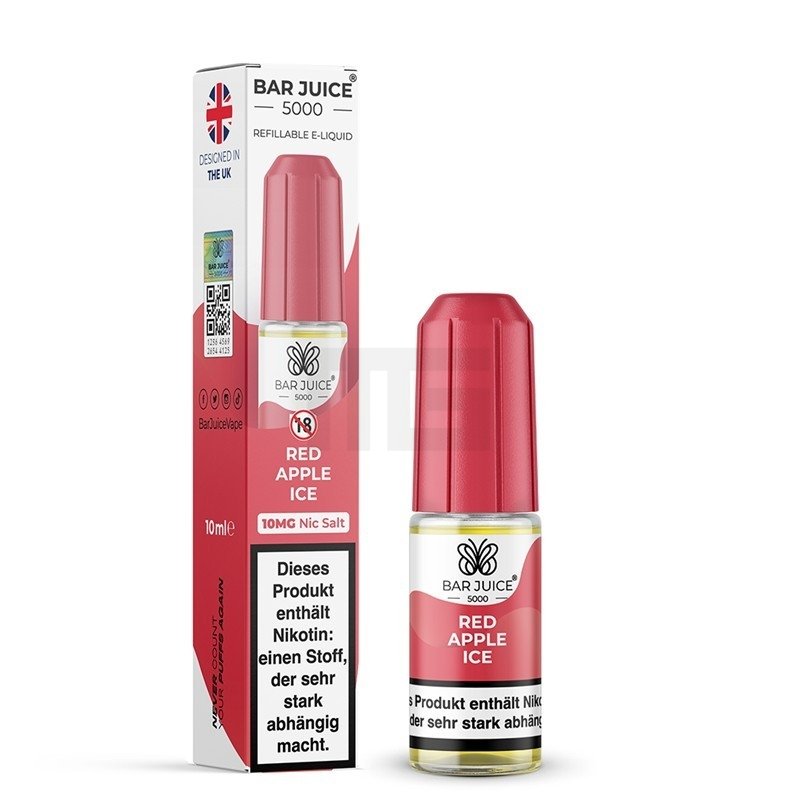 Bar Juice 5000 - Red Apple Ice - 10ml - 0mg Bar Juice 5000 - Red Apple Ice - 10ml - 0mg