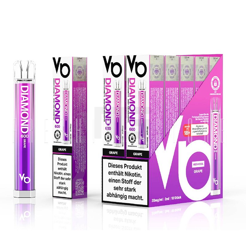 vapes-bars-einweg-ezigarette-grape-02 Vapes Bars - Diamond 600 - Einweg E-Zigarette - Grape