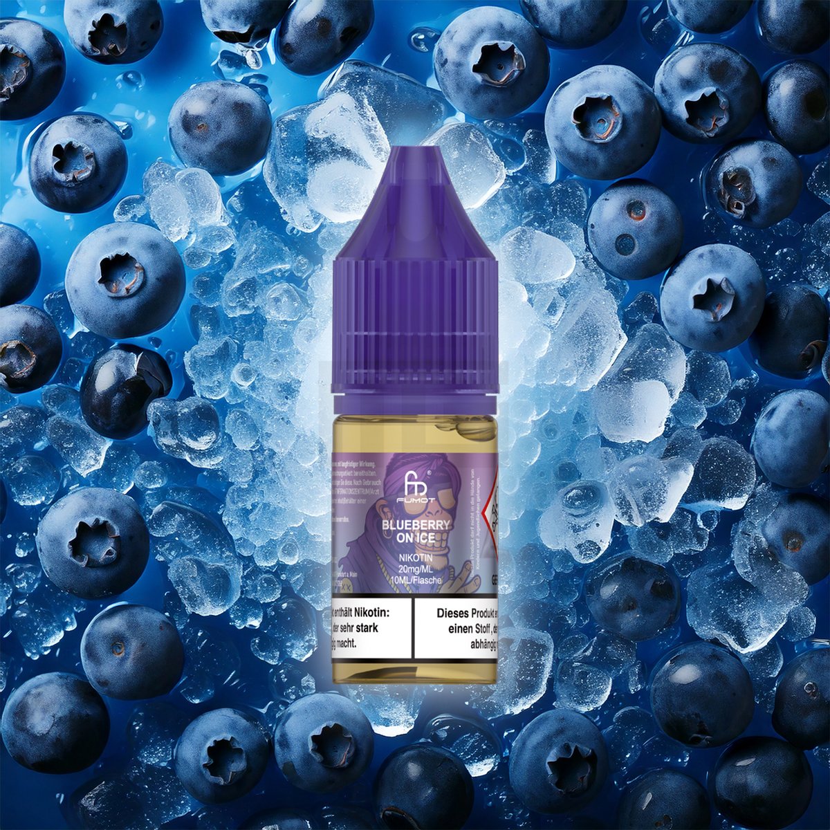RandM - Tornado - Nikotinsalz-Liquid - 10ml - Blueberry on Ice | Nikotinsalz-Stärke : 10mg