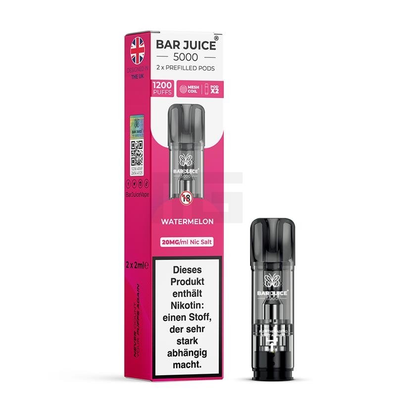 Bar Juice - Prefilled Pods - Watermelon - 2ml - 20mg - 2er Paket