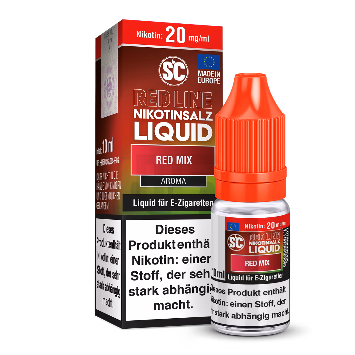SC Red Line - Nikotinsalzliquid - 10ml - 20mg - Red Mix SC Red Line - Nikotinsalzliquid - 10ml - 20mg - Red Mix