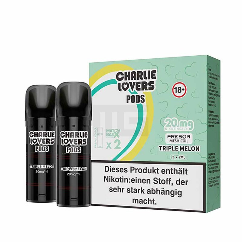 Charlie Lovers - Prefilled Pods - 2ml - 2er Pack - Triple Melon 20mg