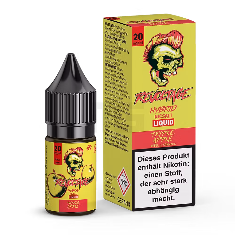 Revoltage - Triple Apple - Nikotinsalz Liquid - 10ml - 20mg