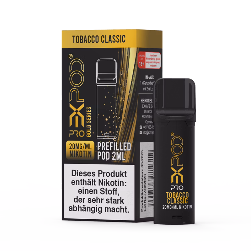 Expod Pro - Prefilled Pod - Gold Series - Tobacco Classic - 20mg