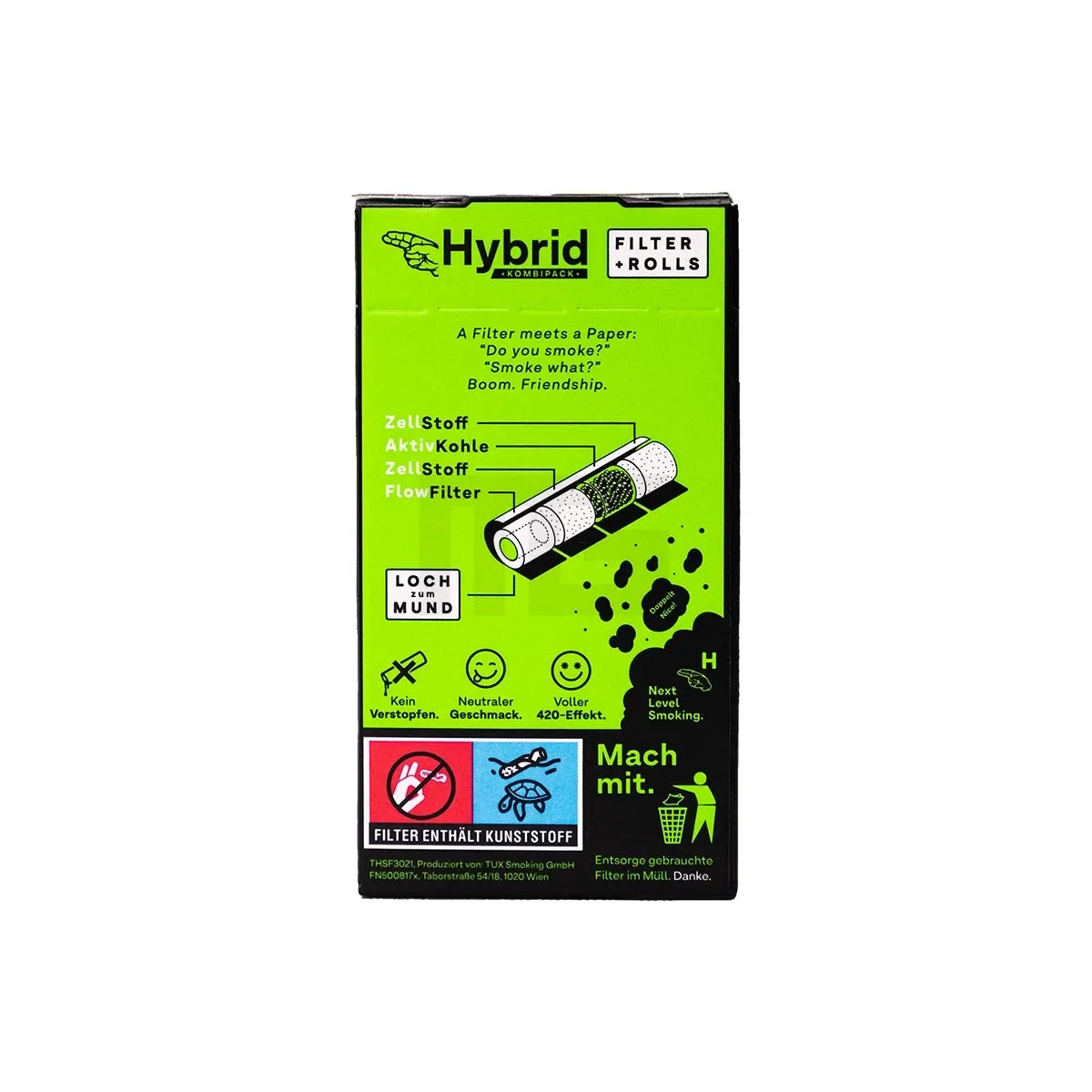 Hybrid Supreme - Aktivkohlefilter - 6,4mm - 33 Stück