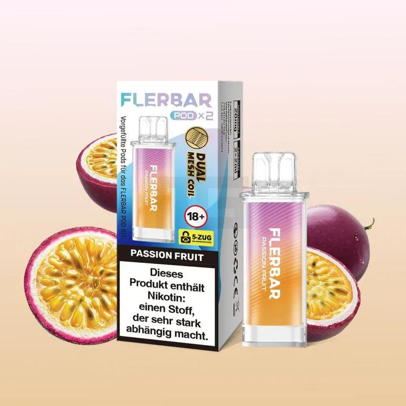 Flerbar Prefilled Pod - Passion Fruit - 20mg - 2er Pack
