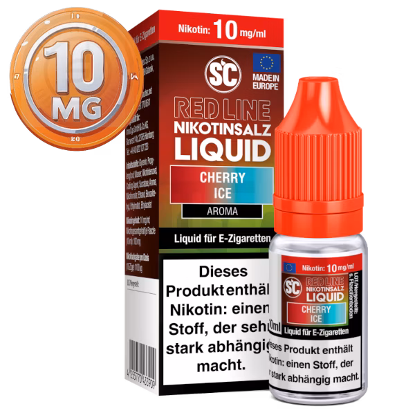 SC - Red Line - Cherry Ice - Nikotinsalz Liquid - 10ml - 10mg