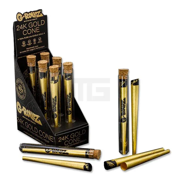 G-Rollz - Golden Cone - 1er Pack - 24 Karat Gold