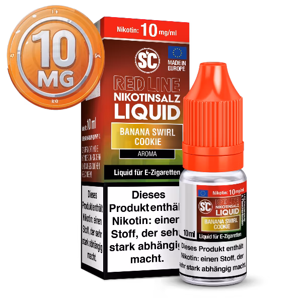 SC - Red Line - Banana Swirl Cookie - Nikotinsalz Liquid 10 mg/ml